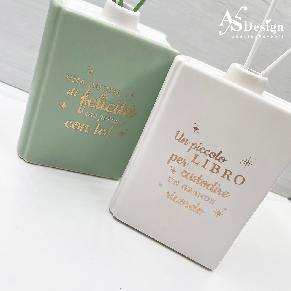 Miniatura: Bomboniera Profumatore Vaso Libro Colorato