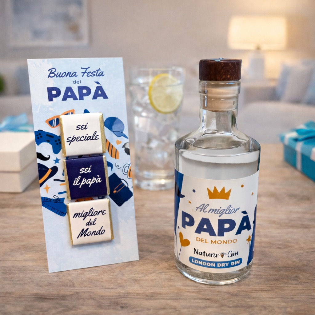 Bottiglia di Gin "NaturaGin" - Festa del Papà