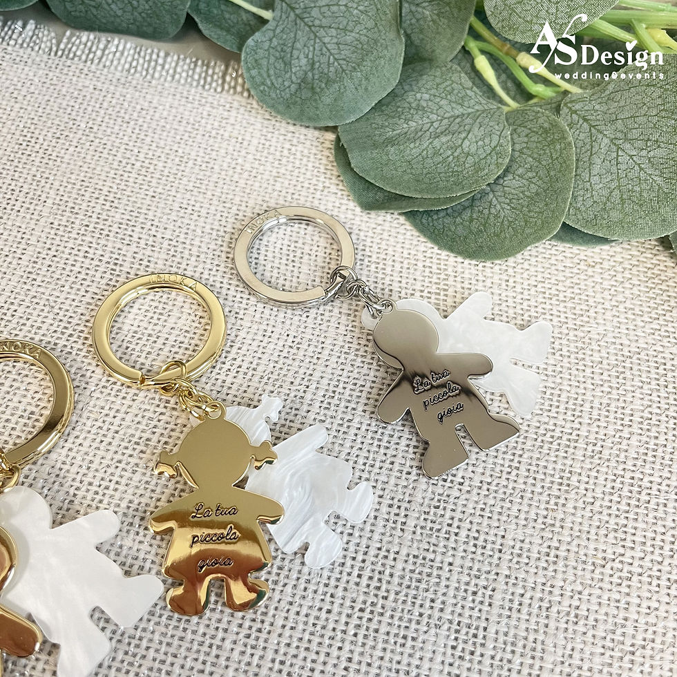 Miniatura: Portachiavi Bimbo/Bimba - Idea Regalo Nonni