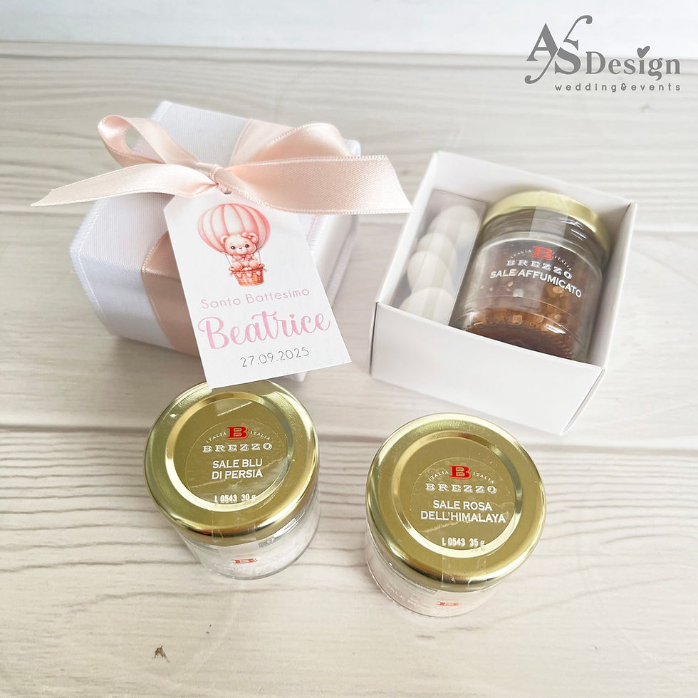 Miniatura: Bomboniera Vasetto di Sali dal Mondo Assortiti