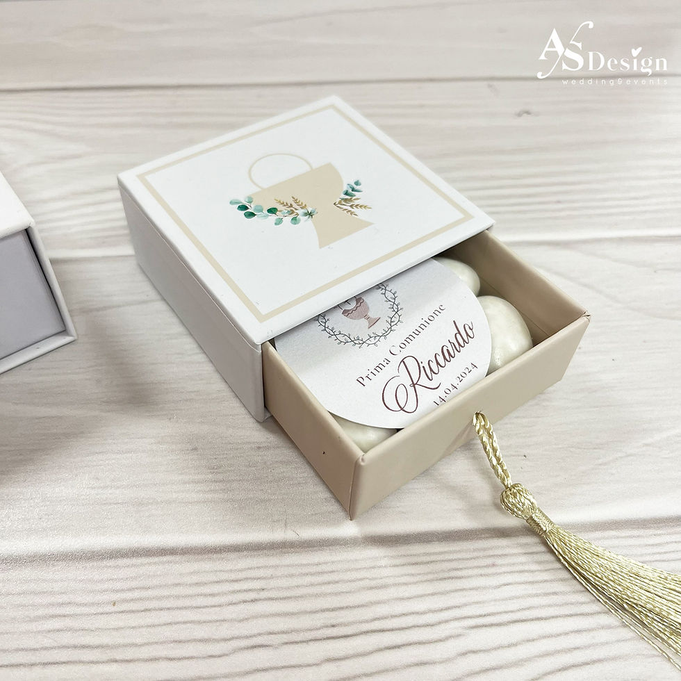 Miniatura: Bomboniera Scatola Porta Confetti - Comunione
