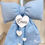 Miniatura: Fiocco Nascita Azzurro Personalizzato