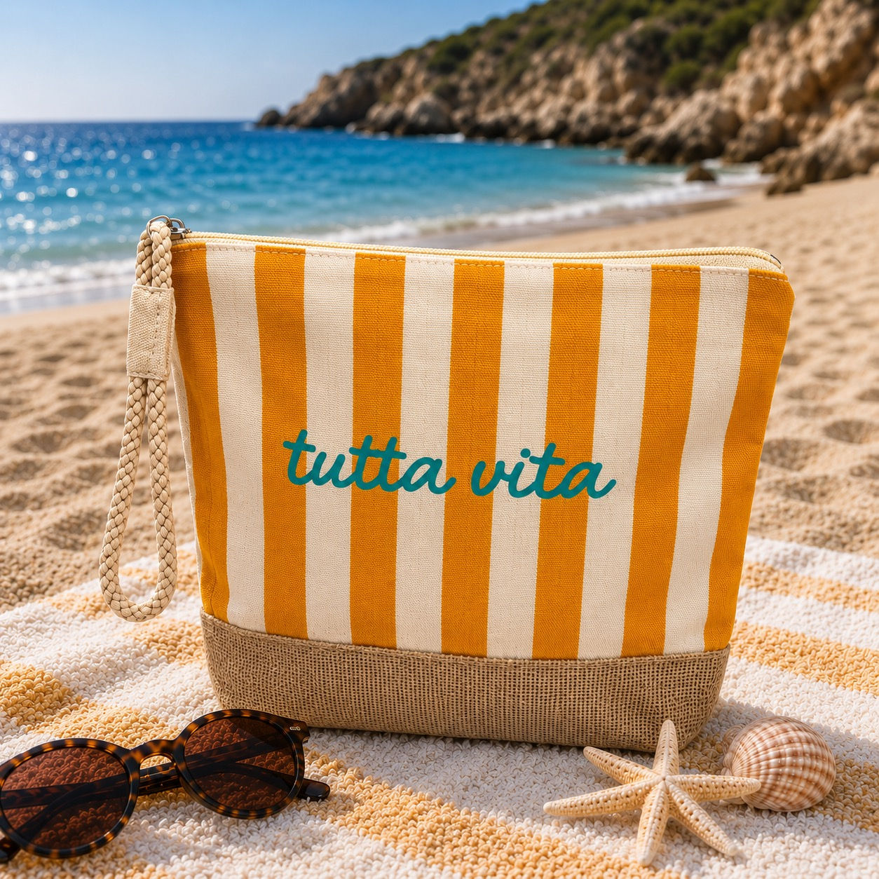 Pochette Summer Arancione "Tutta vita"
