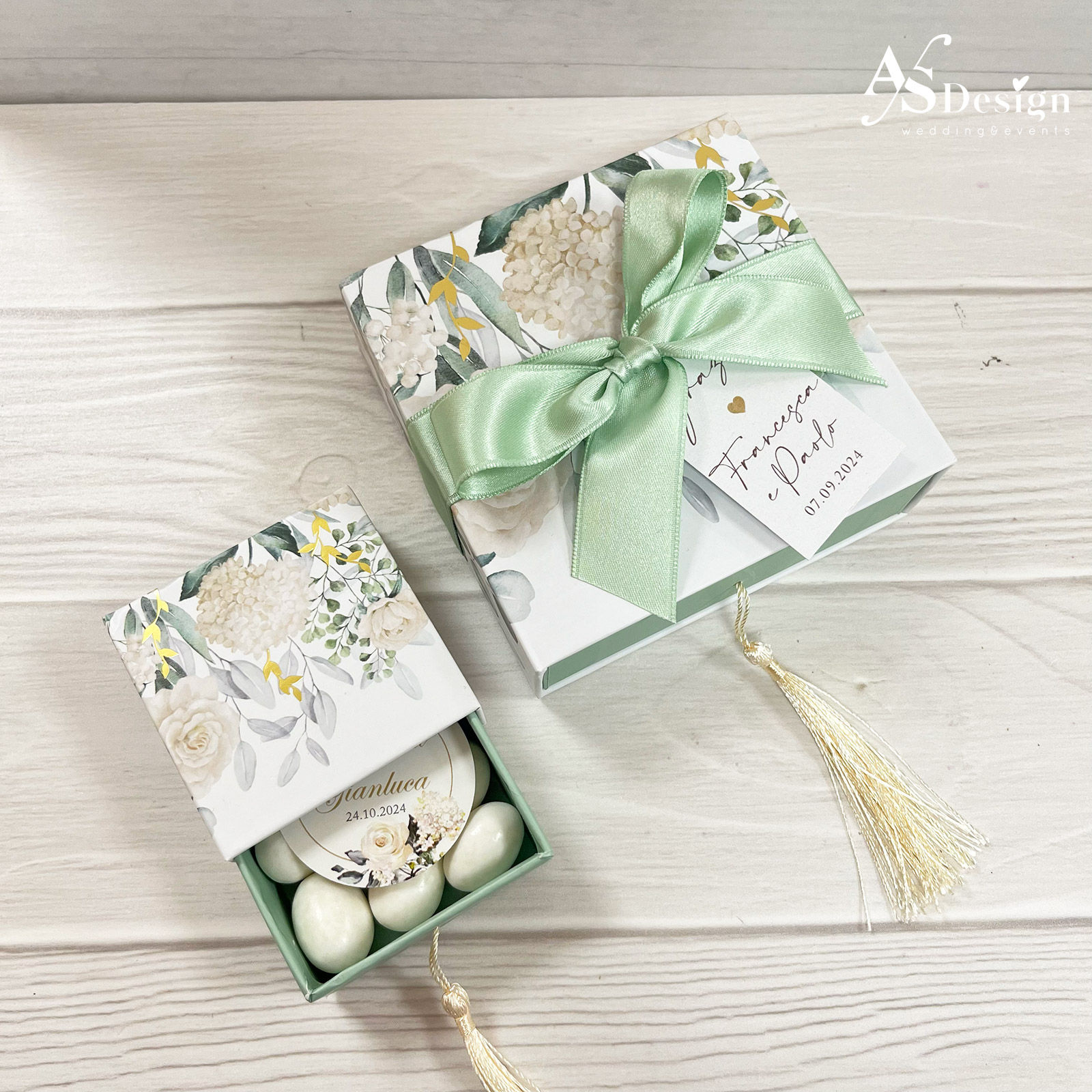 Bomboniera Scatola Porta Confetti - Floreale