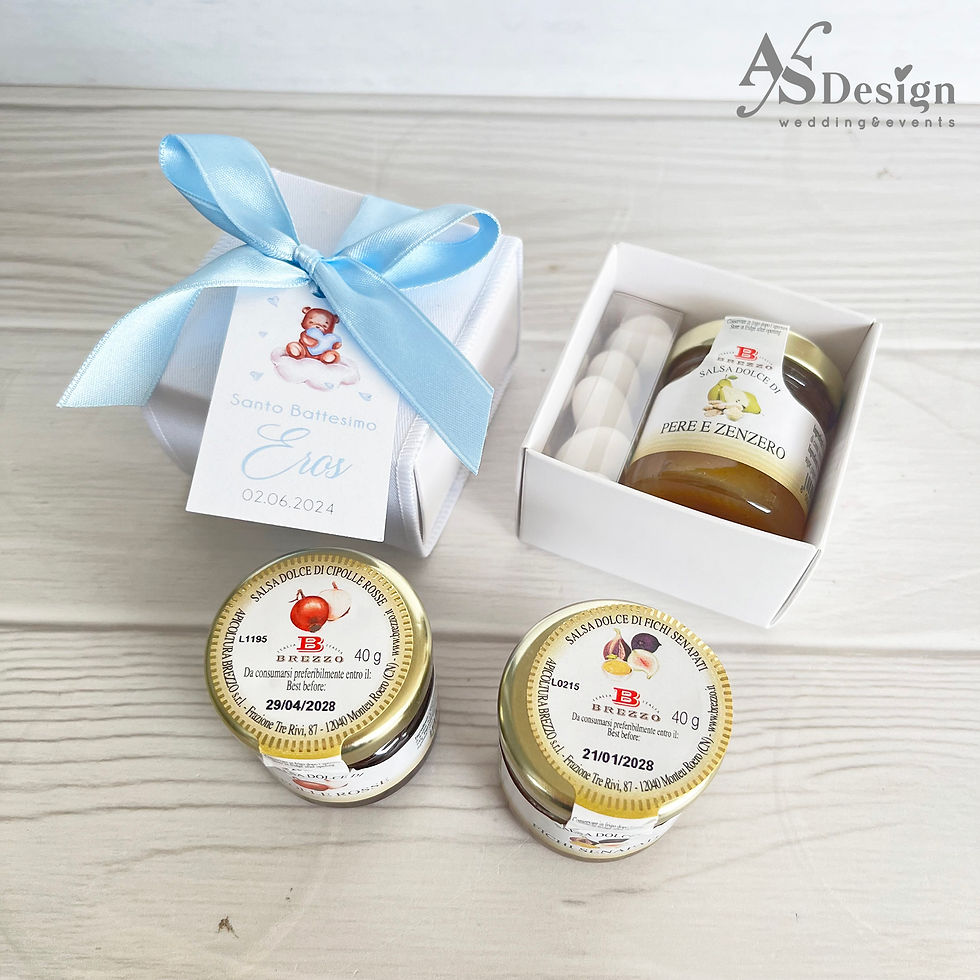 Miniatura: Bomboniera Vasetto di Salse Gourmet Assortite