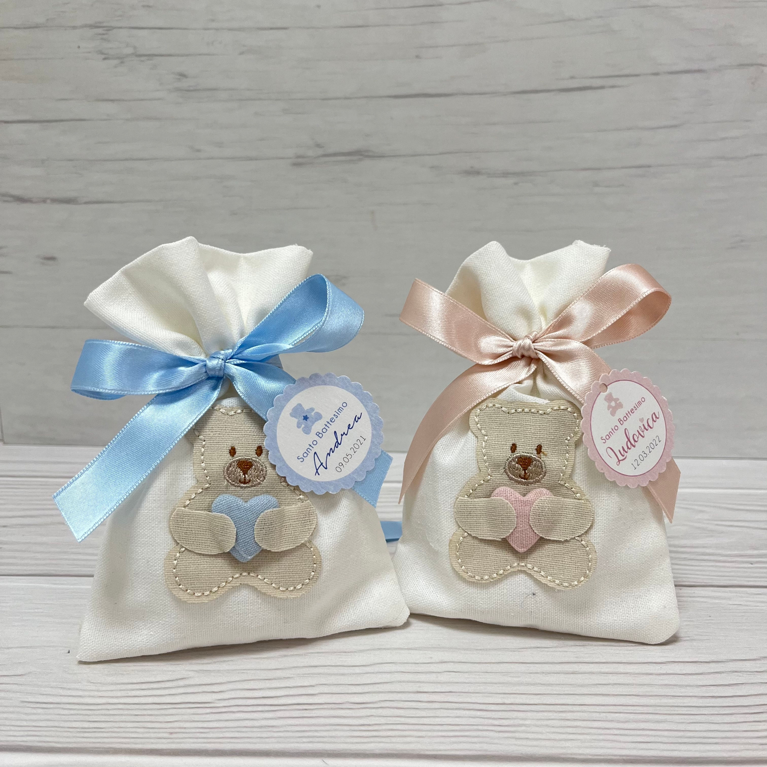 Sacchetto Porta Confetti Orsetto