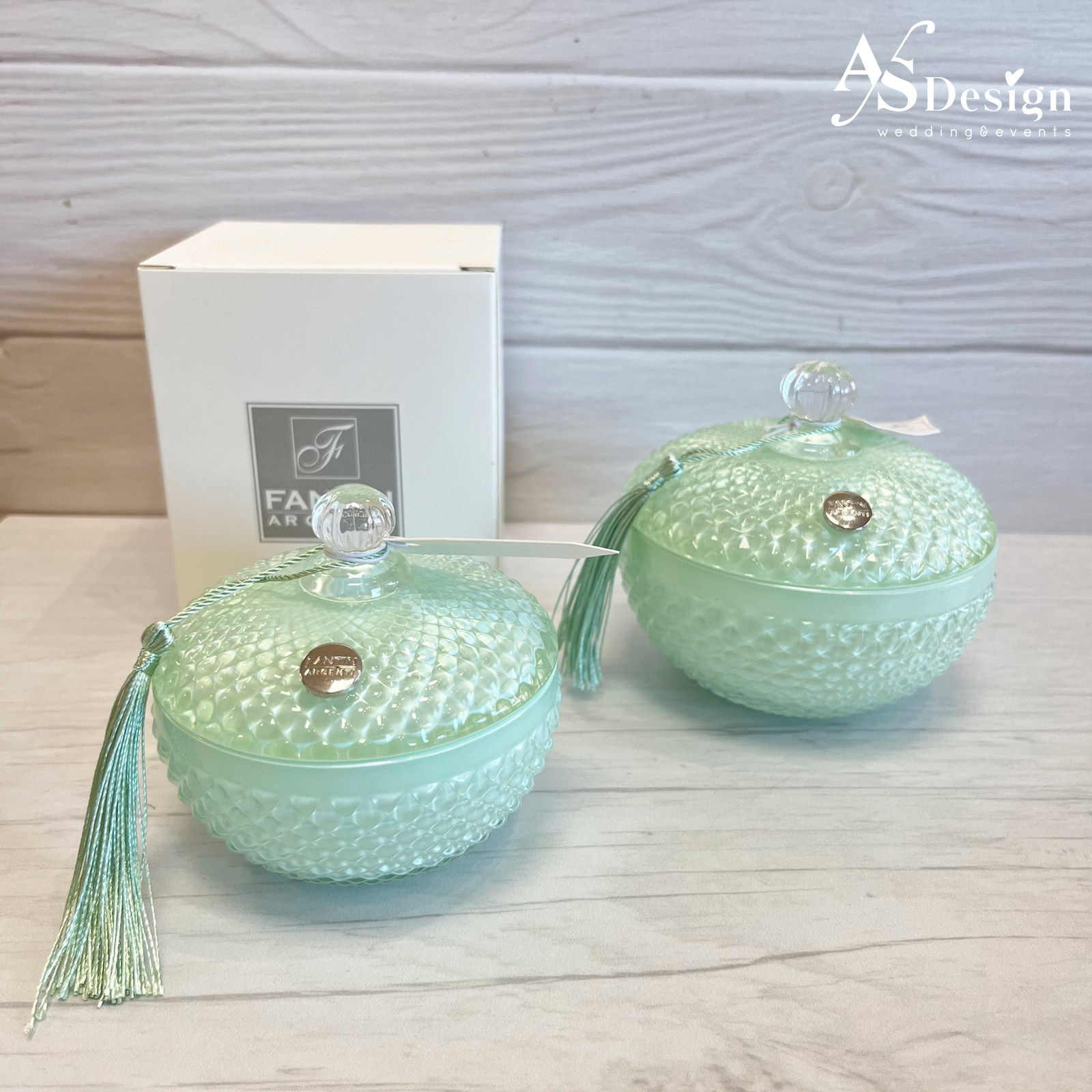 Candela Profumata Cofanetto - Verde Acqua