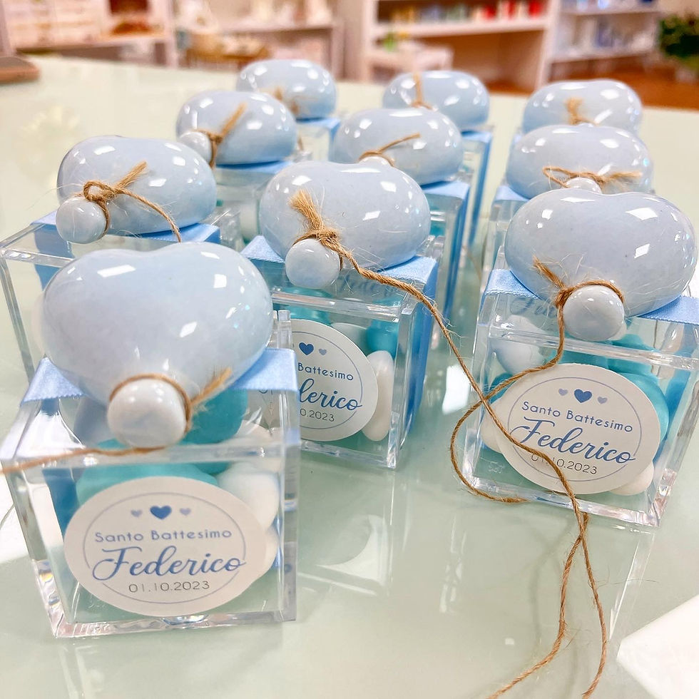 Miniatura: Scatolina Confetti con Calamita Palloncino