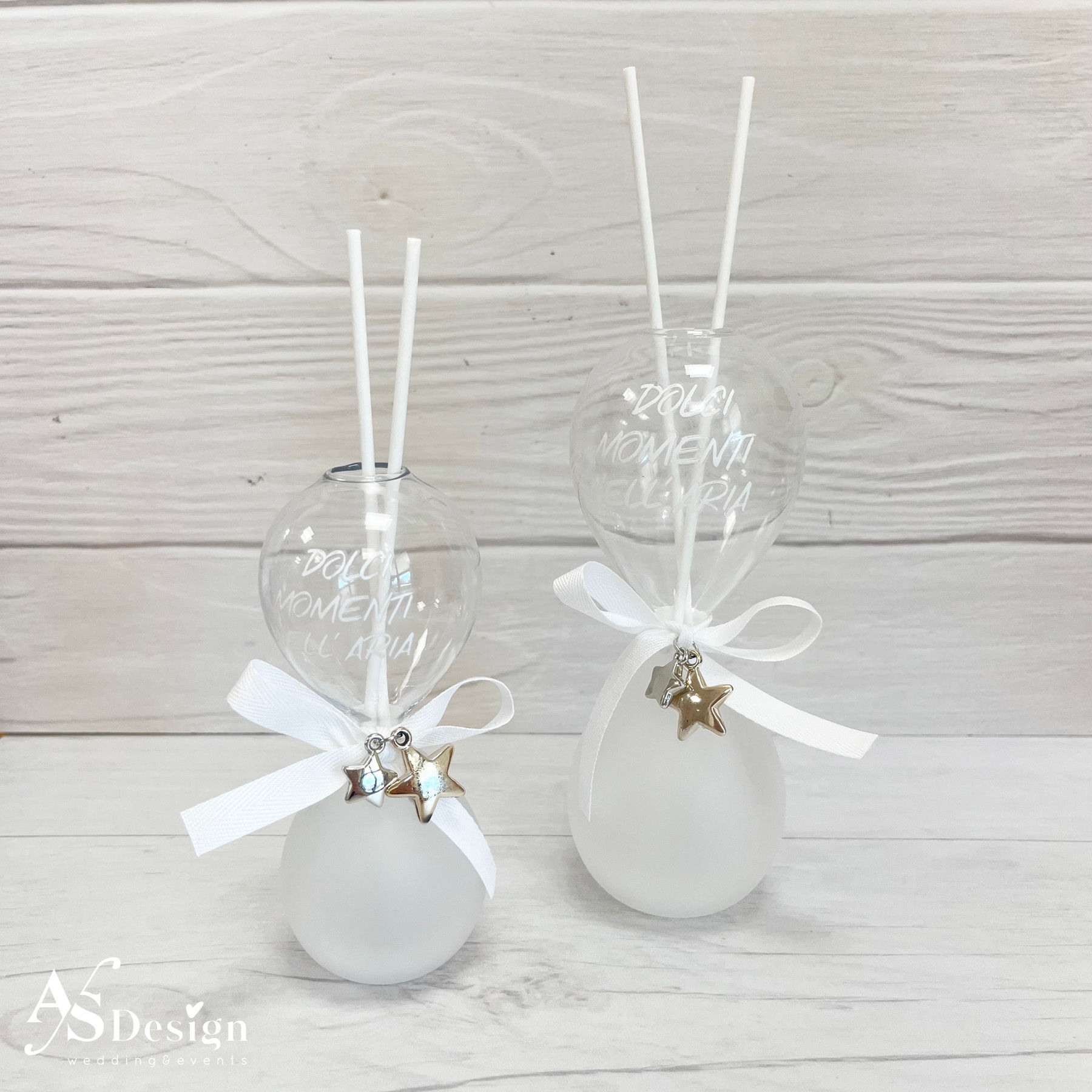 Bomboniera Profumatore a forma di Clessidra in Vetro