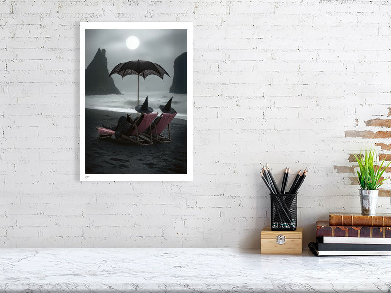 Thumbnail: Time Flies with My People – Pink Coven Art Print by aRttacksYOU