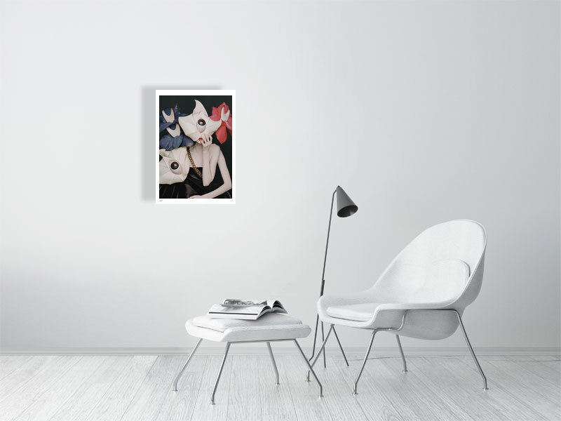 Thumbnail: The Look Away - Floral Portrait B