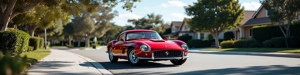 Red Ferrari.