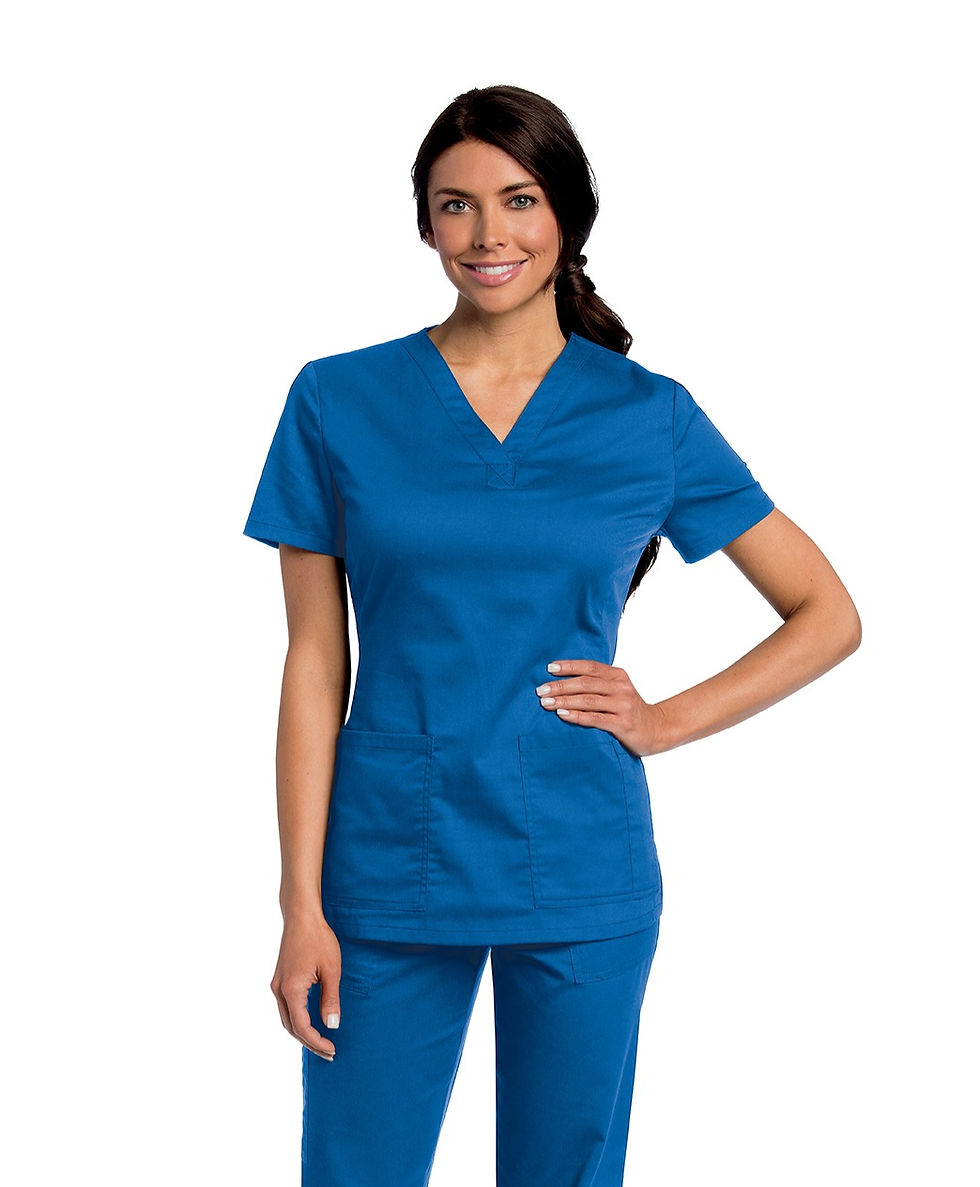 Thumbnail: Landau Women’s All Day Y-Neck Scrub Tunic
