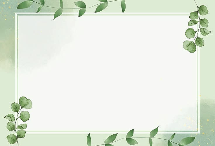 Elegant Green and White Watercolor Decor