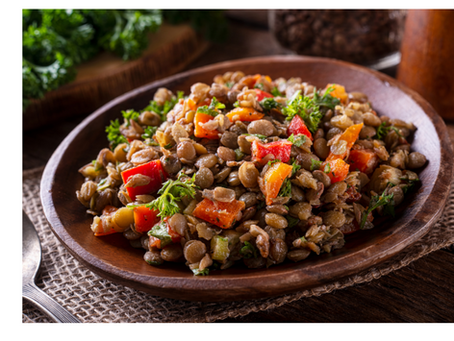 Salade chaude de lentilles