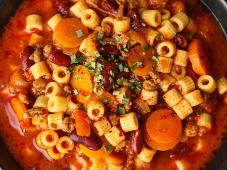Pasta e fagioli ou Pâtes aux haricots