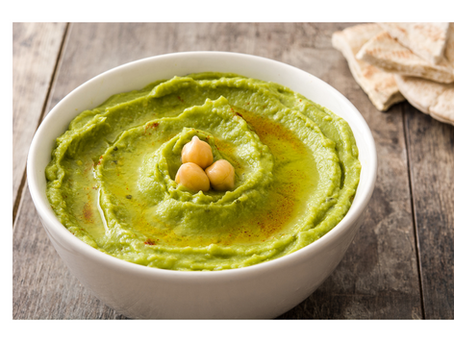 Houmous vert aux herbes fraiches