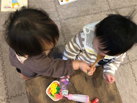 室内遊びをしました。