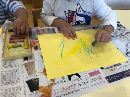 はじき絵をしたよ!