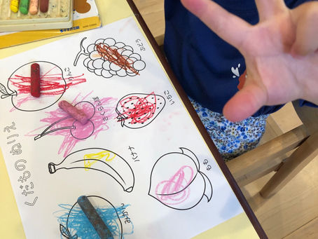 ぬりえをしたよ!