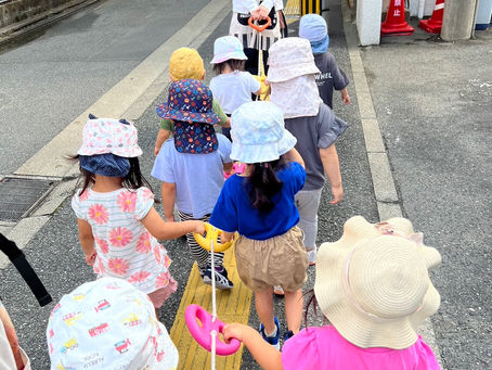 お散歩に行ったよ