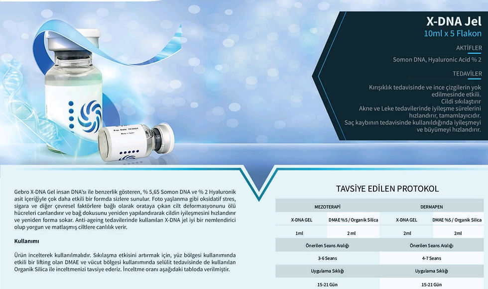 Küçük resim: Gebro X-DNA GEL (SOMON DNA) (10 ml X 5 Flakon)