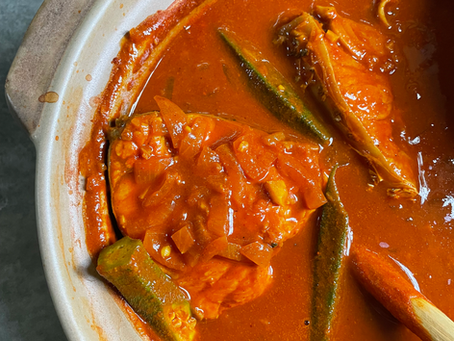 No Oil Fish Curry 
