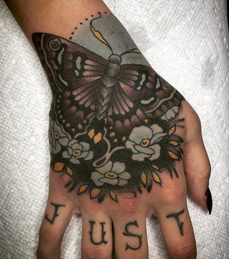 Moth on Hand