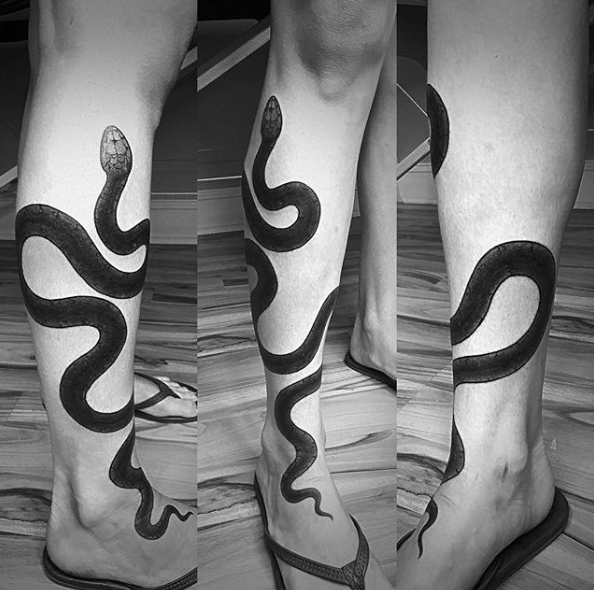 Snake on Leg