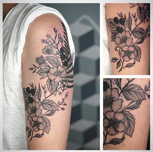 Floral Blackwork