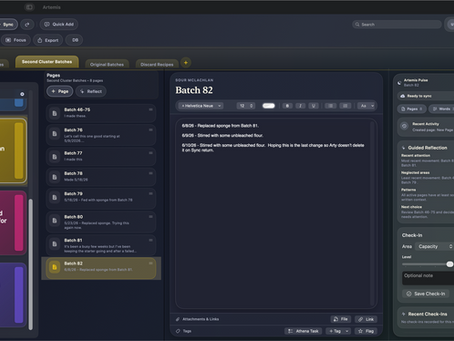 In the Hopper: Artemis Notes and Habit Tracking