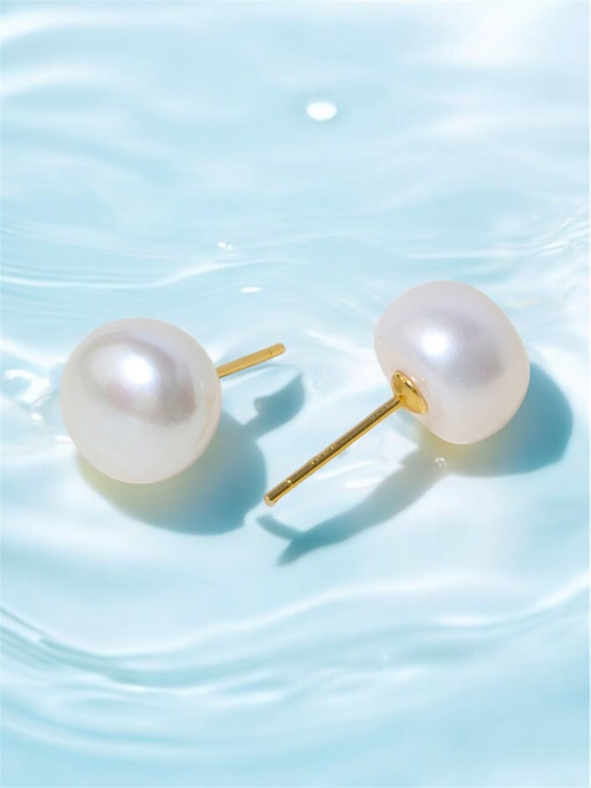 Eleganta örhängen i 925 Sterling Silver med sötvattenspärlor