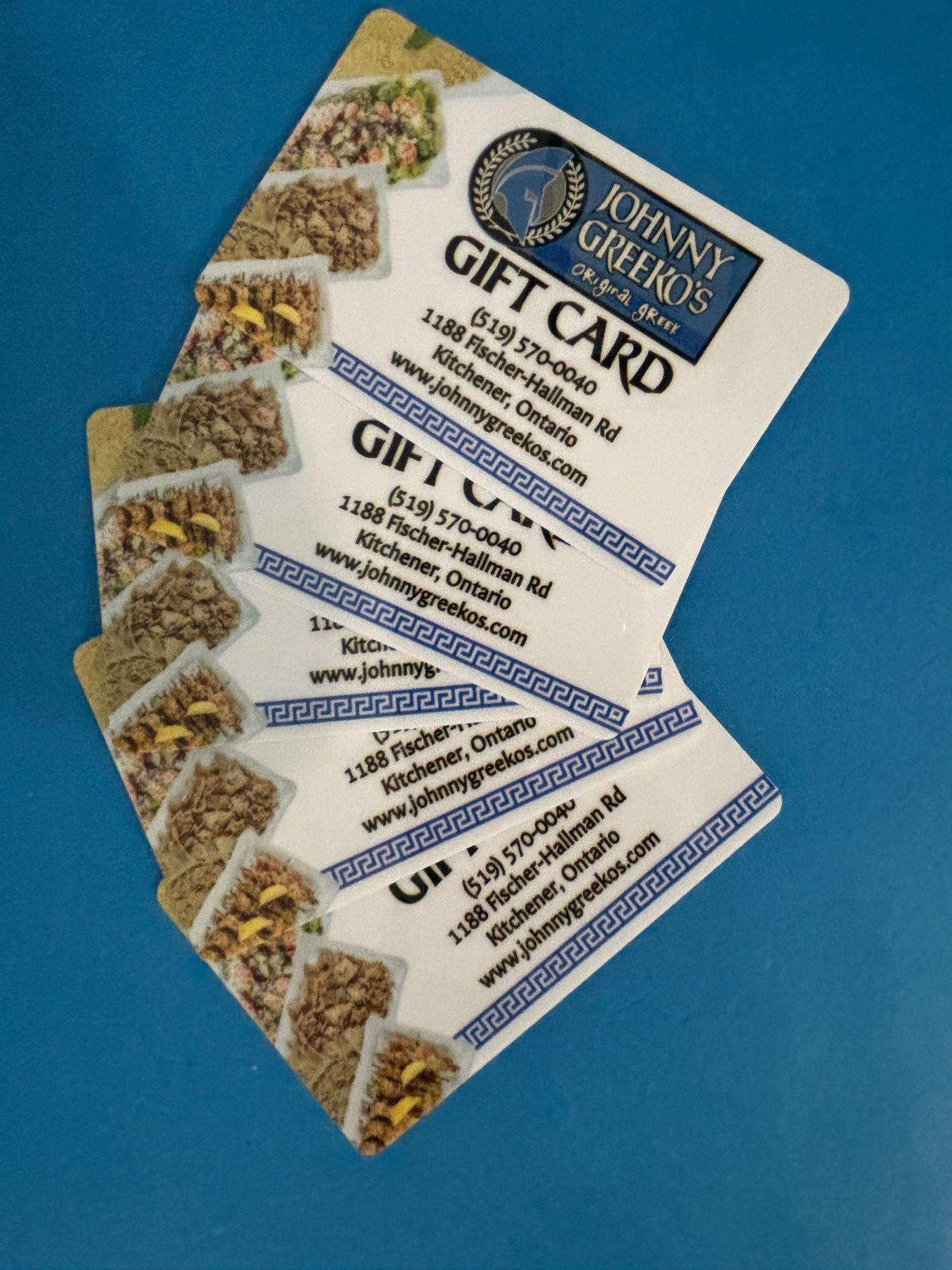 Johnny Greeko's Gift Certificates