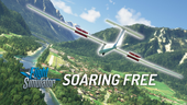 Thumbnail for Skyward Flight Media article "Soaring Free: Freeware Gliders for MSFS 2020".
