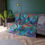 Thumbnail: Psychedelic Spill Rainbow Crushed Velvet Blanket