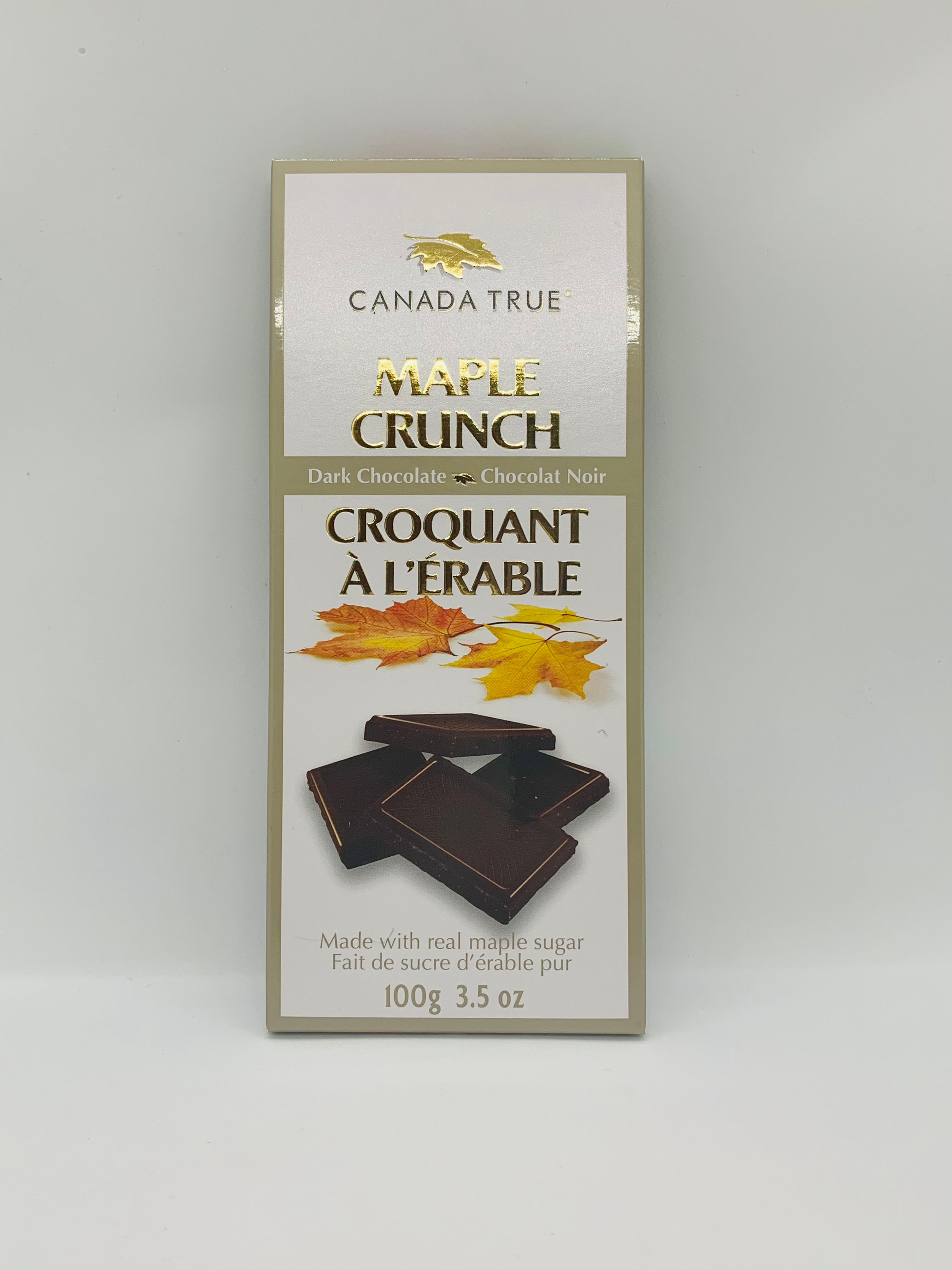 Chocolat noir croquant à l'érable Canada True