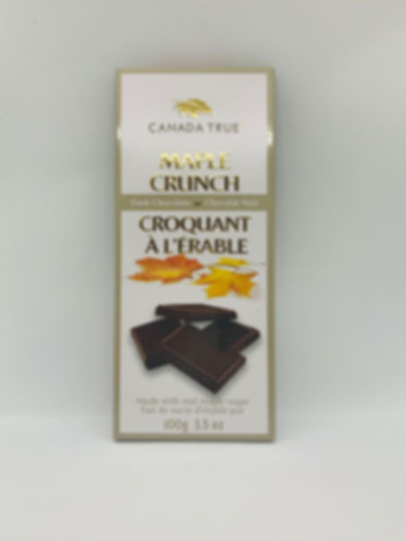 Chocolat noir croquant à l'érable Canada True