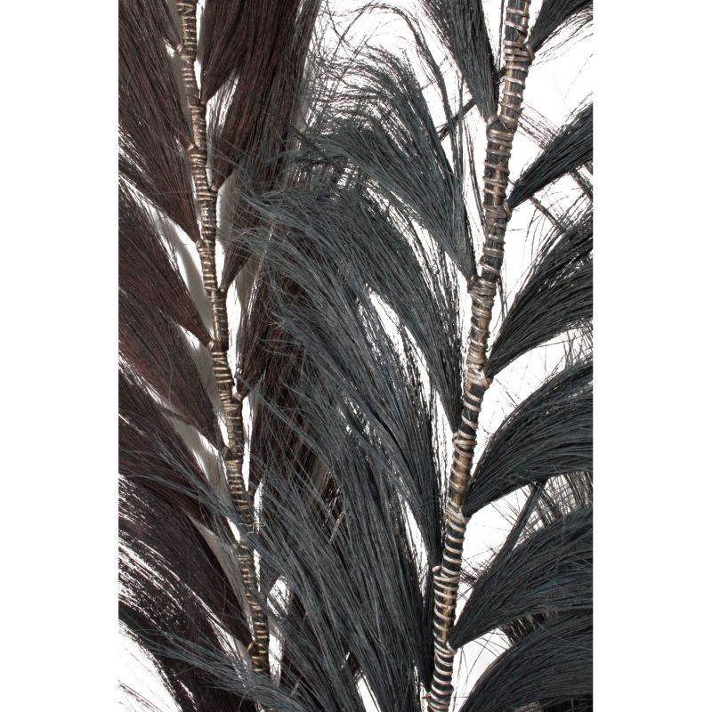 Miniature : Plume d'abaca noire 1.50m