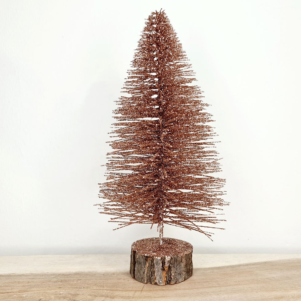 Miniature : Sapin paillettes vieux roses J-Line