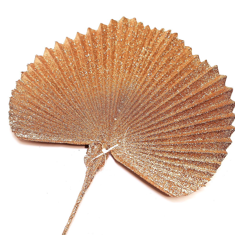 Miniature : 359458 Feuilles de palmier pailletées 53 cm Copper