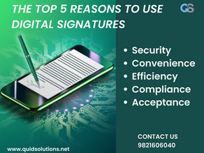 The Top 5 Reasons to Use Digital Signatures