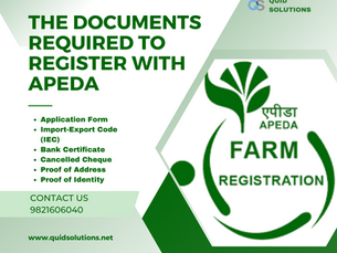 The Documents Required to Register with APEDA