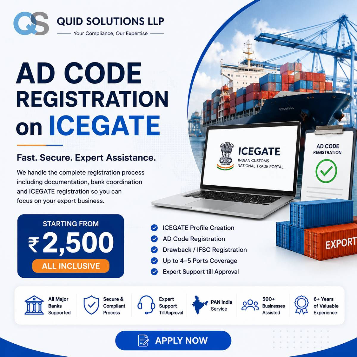 AD Code Registration for ICEGATE