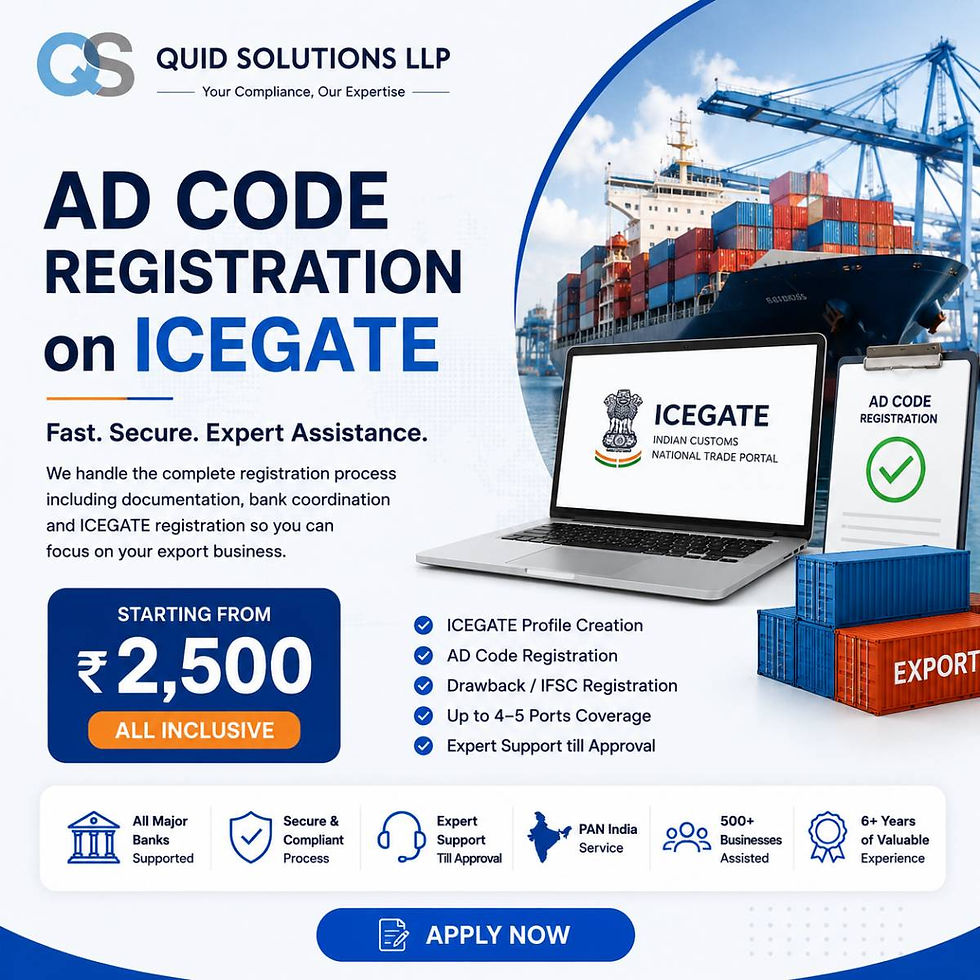 Thumbnail: AD Code Registration for ICEGATE