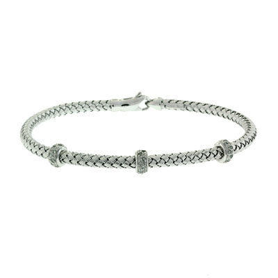 Diamond & White Gold Bracelet