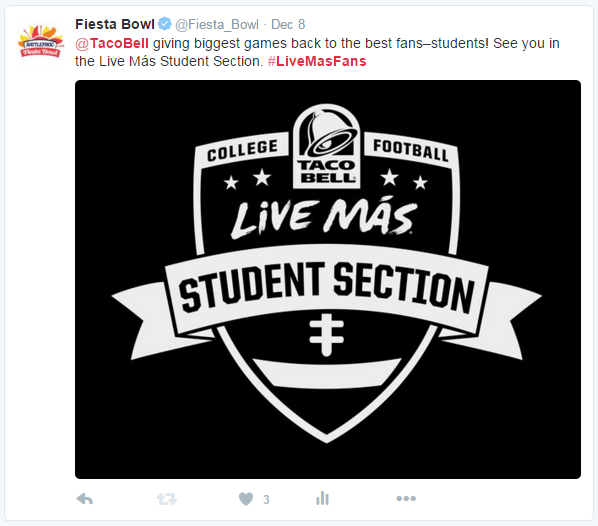 Fiesta Bowl Social Post