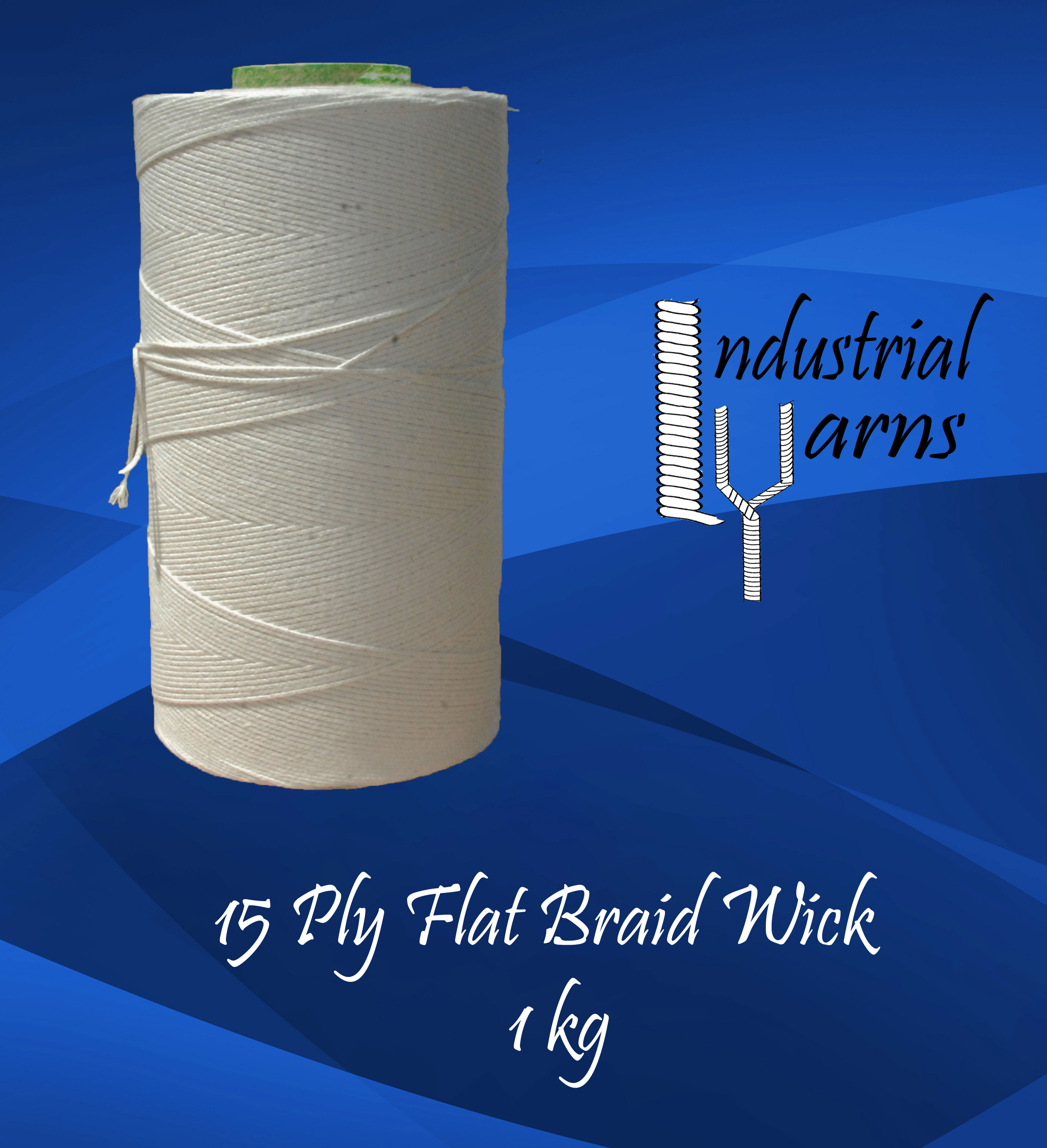 15 Ply Flat Braid Wick Large Roll