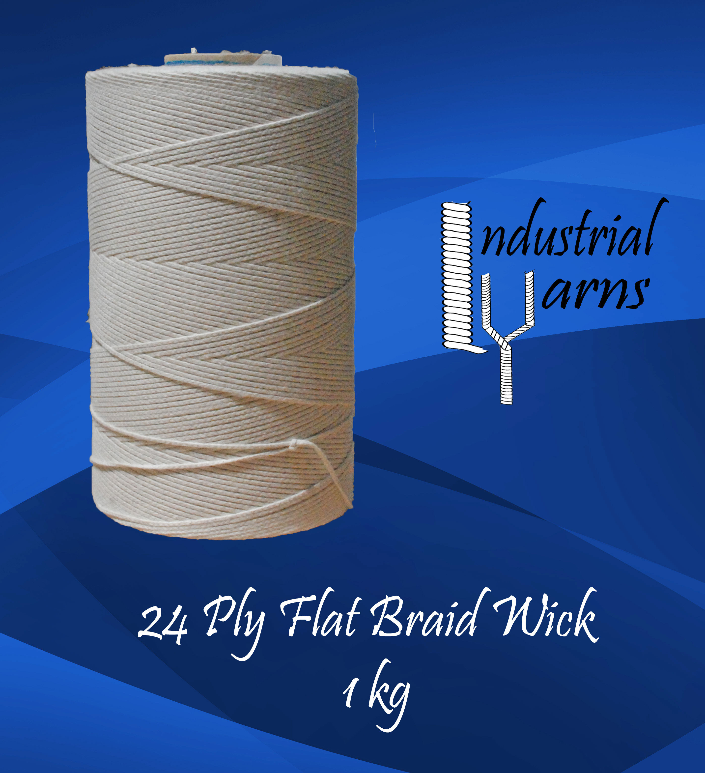 24 Ply Flat Braid Wick Large Roll