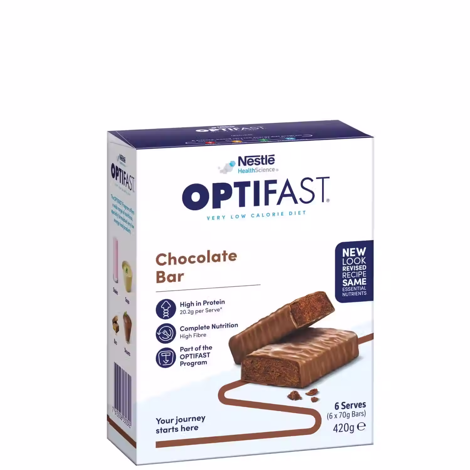 OPTIFAST VLCD Bars Chocolate 6x70g