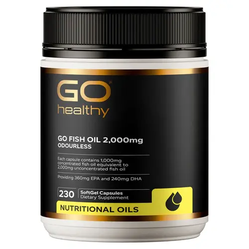 GO Fish Oil 2000mg Odourless 230cap